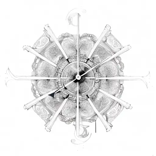 Clock Tower With Clover