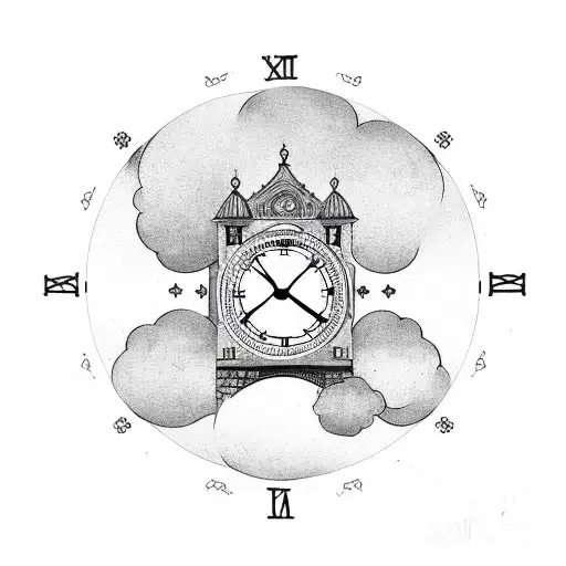 Clock Tower With Clover