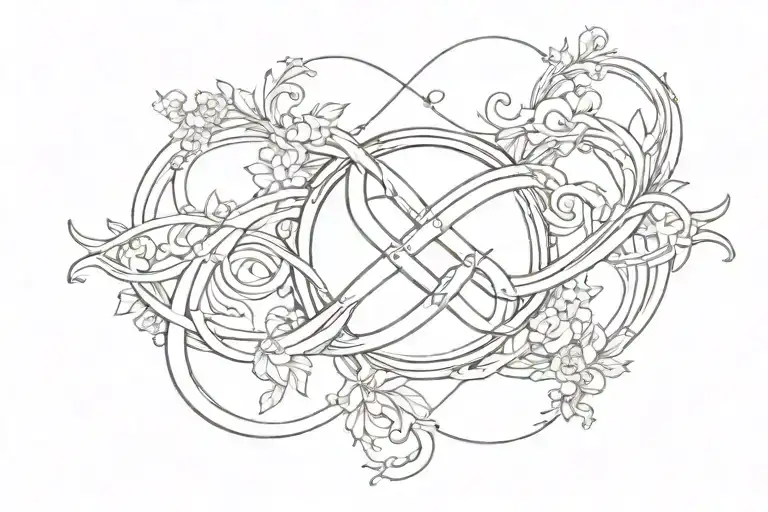 Infinity Sign And Mom And Nana