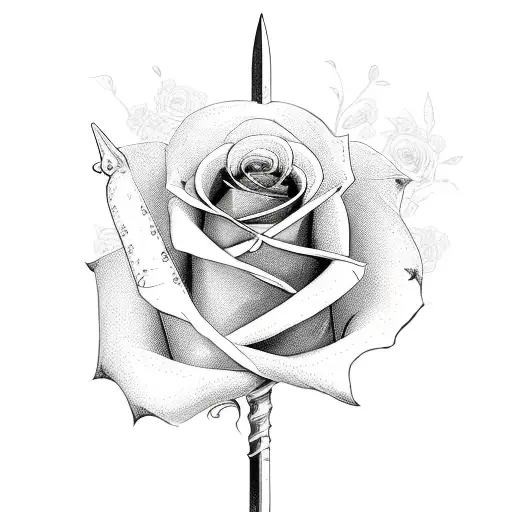 Sword With Rose