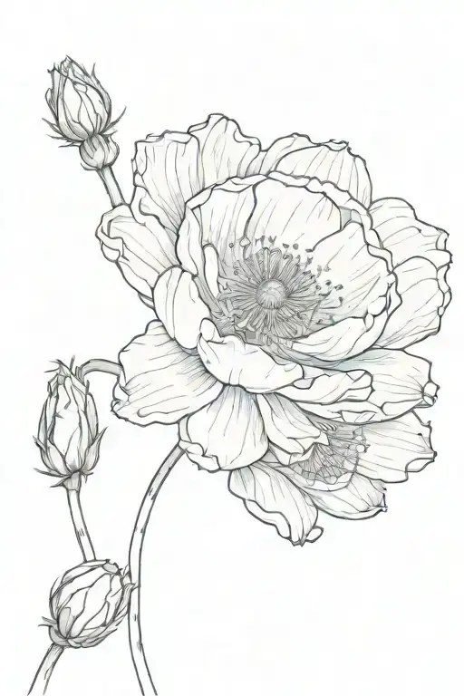 Poppy Rose Water Lilly Flowers