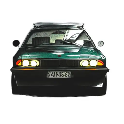 A Car In A Parking House