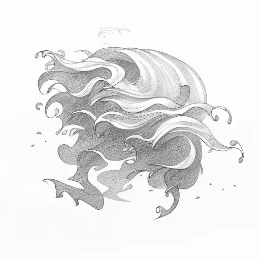 Wind Blowing Over The Ocean