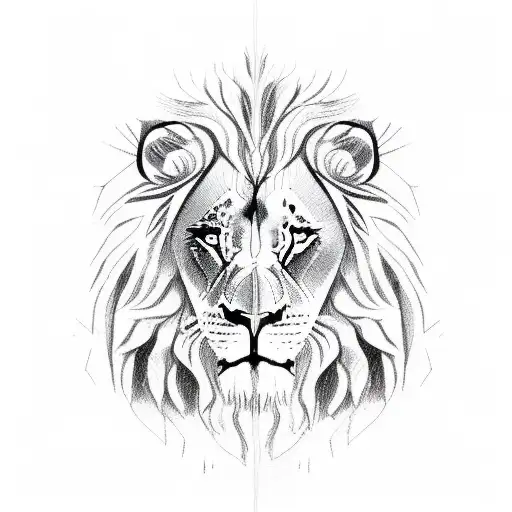 Jesus Praying And Half A Lion