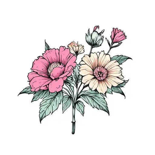 June Birth Flowers With Letter H And Cancer Zodiac Sign