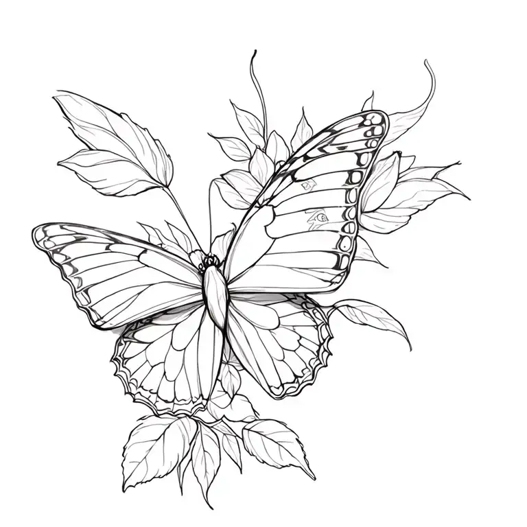 Rose Wrap With Butterfly