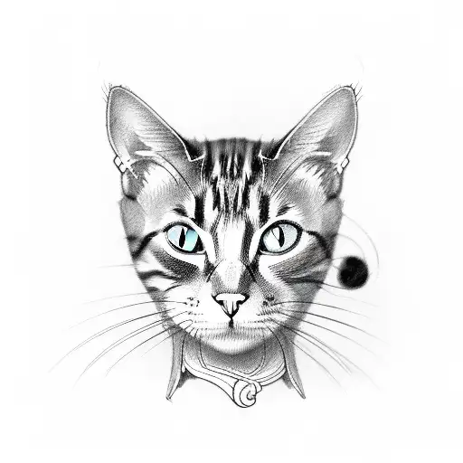 Treble Clef With Cat