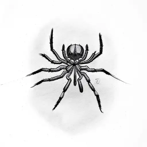 Spider With 06 On Hourglass