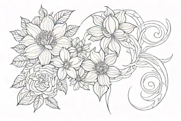 Symbols Date And Flower