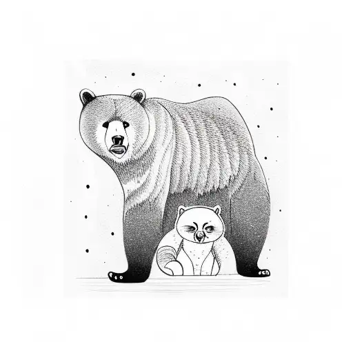 Bear Next To Cat Next To Red Panda