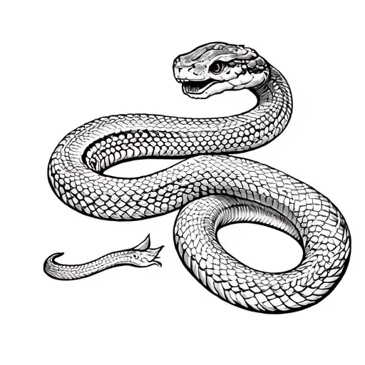 Snake Coiled Snake Forming