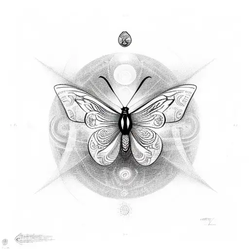 The 7 Chakras In One Vertical Line With Butterfly Integrated