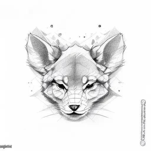 Cute Animal Sketch Representing Aggressive Sensitivity