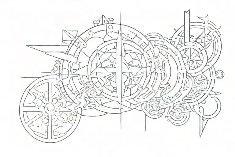 Ciber Sigilism Minimal Line Art