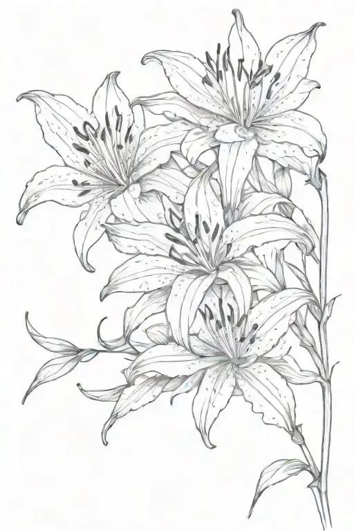 Spider Lily And Lily Flower