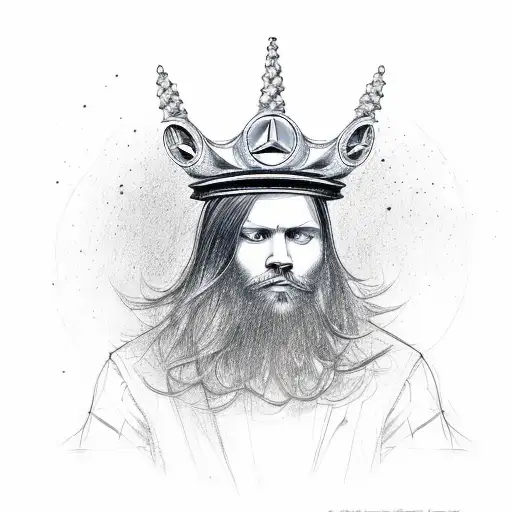 Mercedes Benz Sprinter Van Wearing A Crown Like A Hat