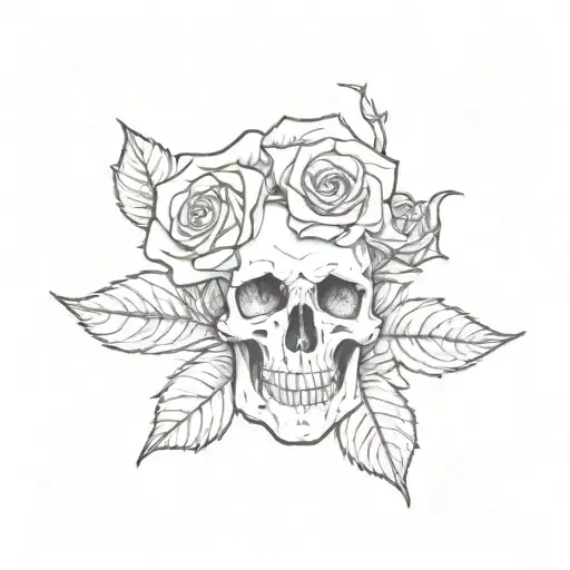 Skull Roses