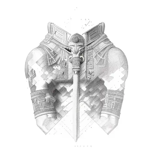 God Sleeve Ranging From Anubus To The Roman Empire