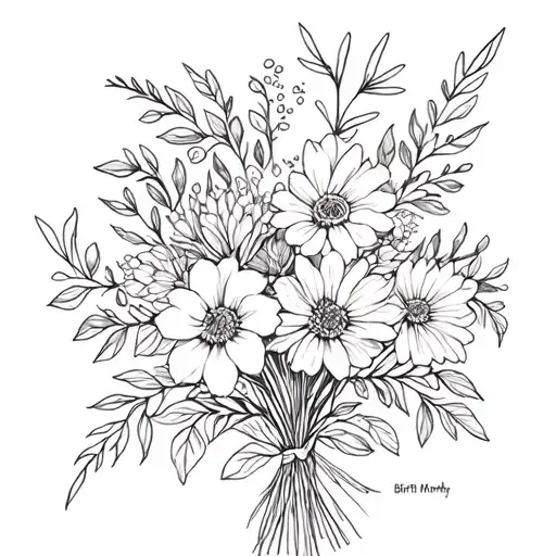 Birth Month Flower Bouquet