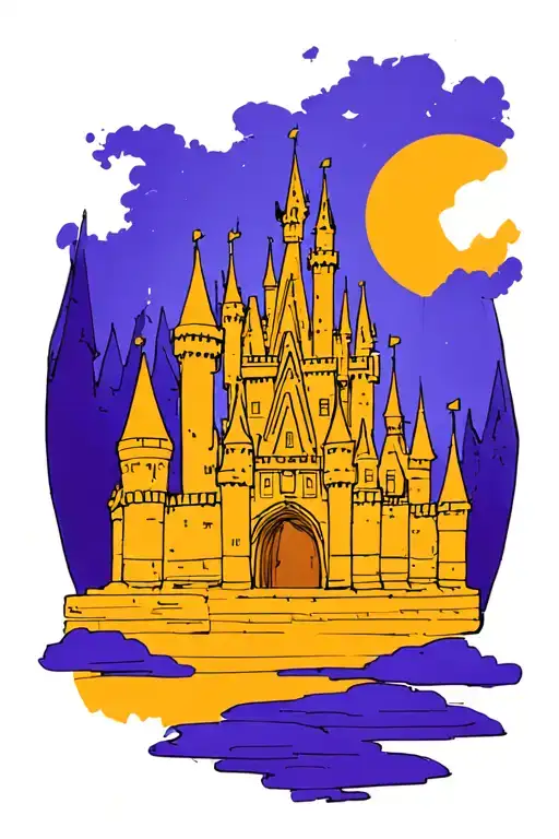 Disney Castle Silhouette