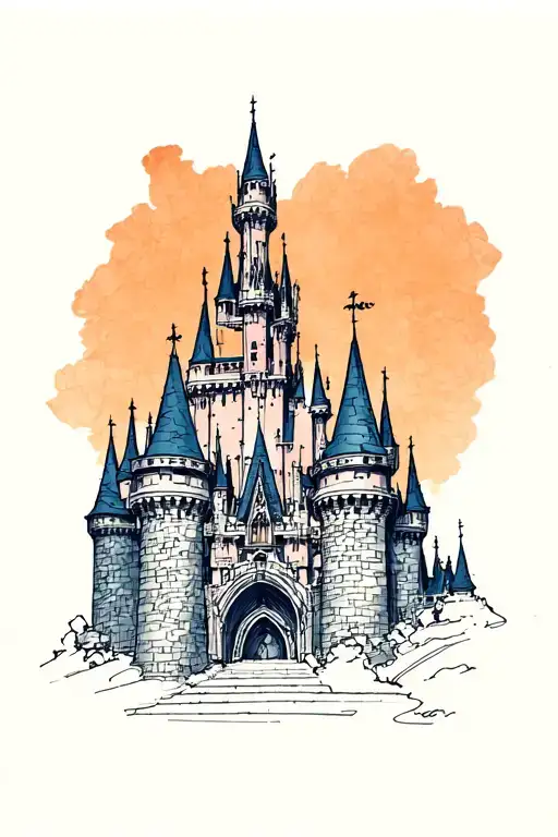 Disney Castle Silhouette