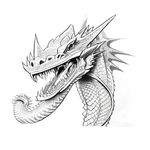 Dragon With Black Hat