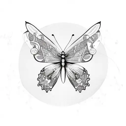 Butterfly With Music Note Body
