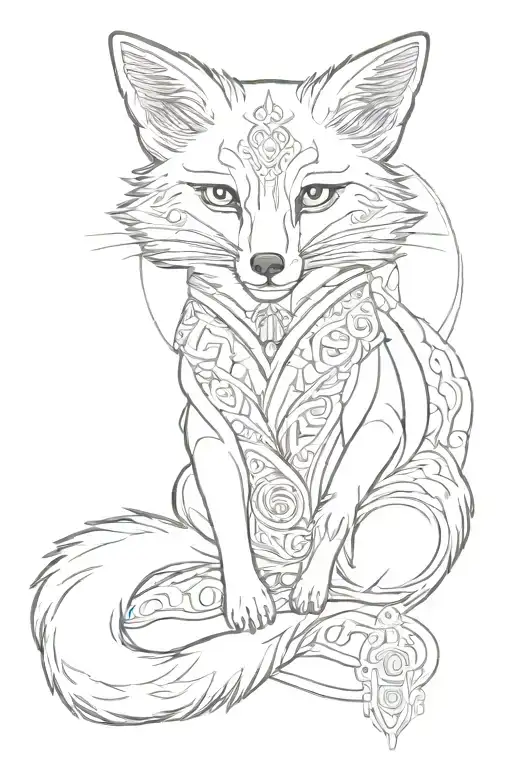 Kitsune Fox As Omamori Talisman