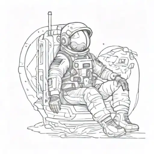 Astronaut Sitting