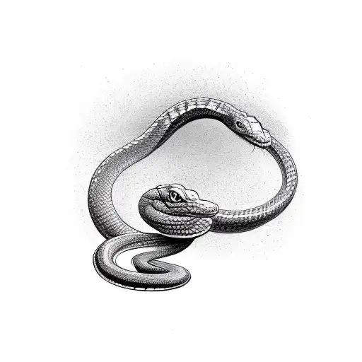 Snake Going Downwards