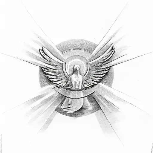 Christian Cross And Phoenix