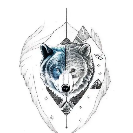 Native American Sleeve Ideas With Bears Wolves And Eagles