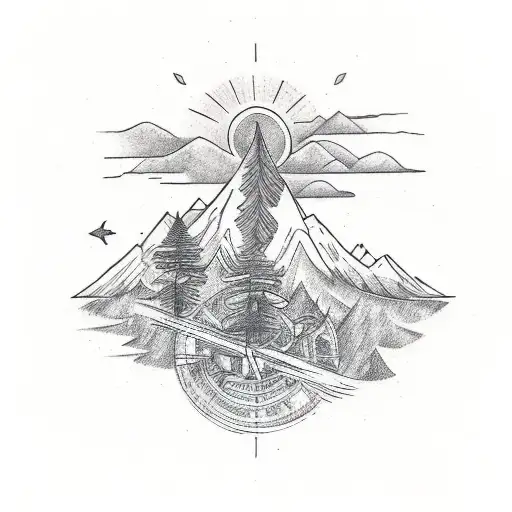 A Simple Tattoo For Three Brothers Who Love Nature And Travelling