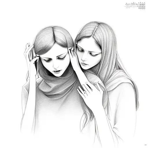 Sisters Being Connected By Their Love