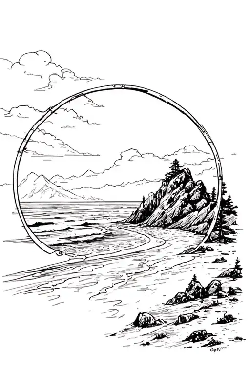 Circular Mountain Beach Drill