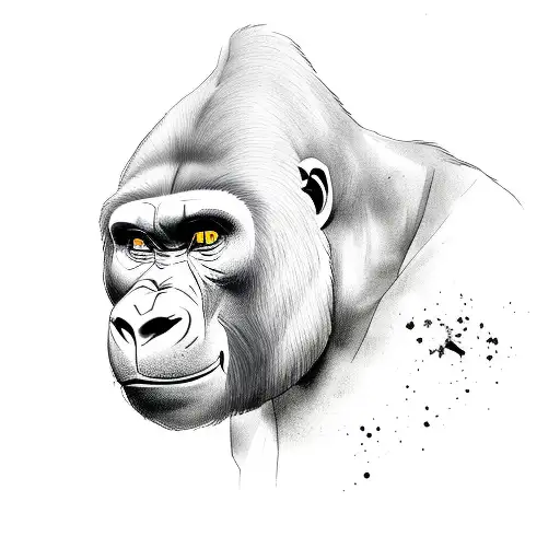 Panther Mixed With A Gorilla With The Tree Of Life In The Background