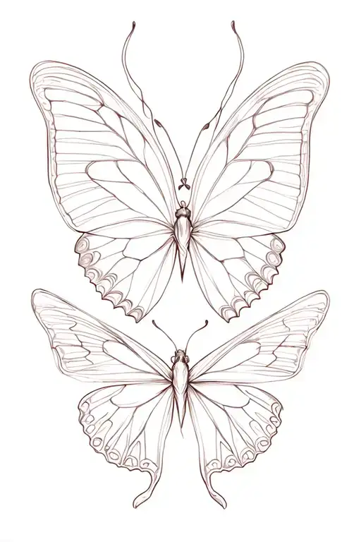 Butterfly And A Mindset Of Person Waiting To Do Whatever Love To