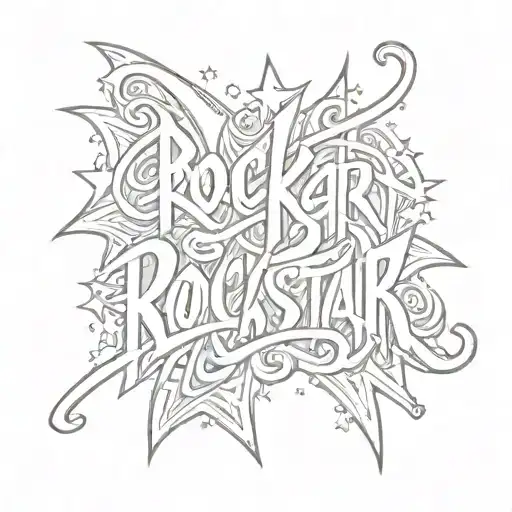Rockstar Hand Lettering In Calligraphy