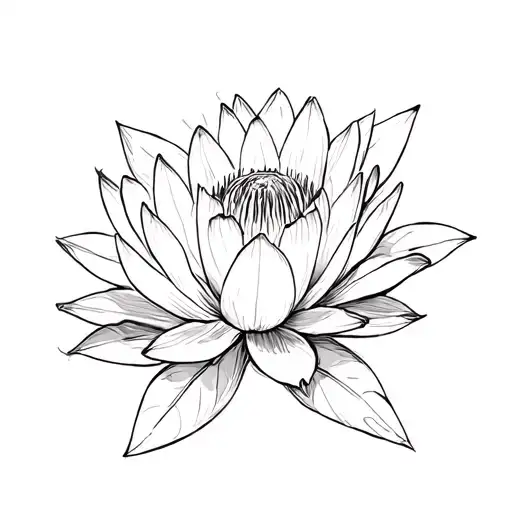 Water Lily And Holly Flowers