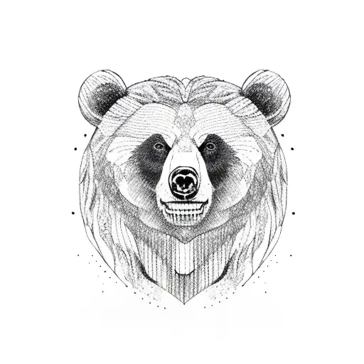 Bear Sit And Eat The Pie