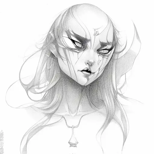 The Face Of A Demon Girl