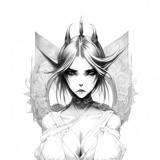 The Face Of A Demon Girl