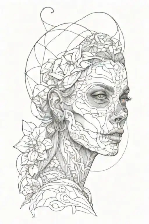 Skull Witk Women Face