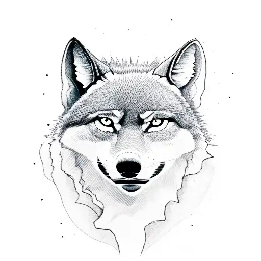 A Silhouette Of A Videographer Capturing A Howling Wolf