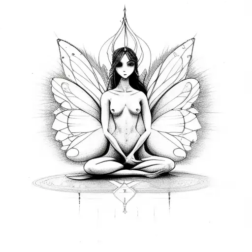 Fairy Meditating With No Clothes