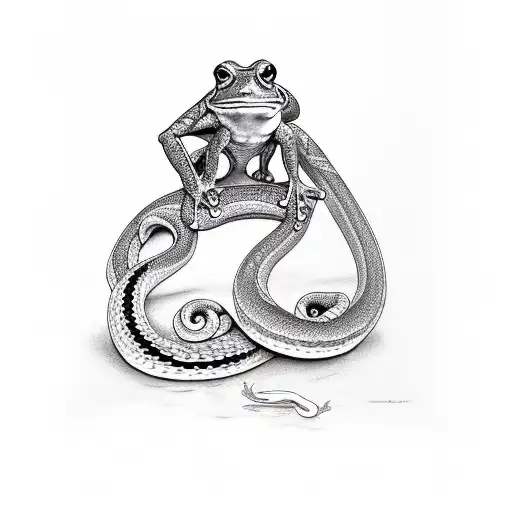 Frog With Snake