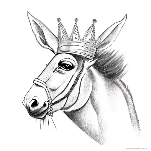 Donkey With A Crown