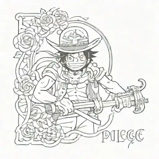 One Piece Inspired Tattoo Featuring The Date 19Th July 2024