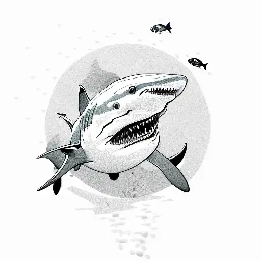 Shark With Fishes
