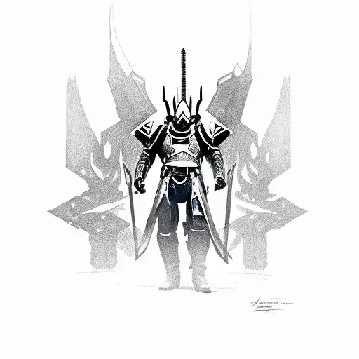 Destiny 2 Oryx The Taken King Standing With Sword In Front Of Him